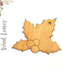 Wood Christmas Ornaments Leaves (Package.Price)