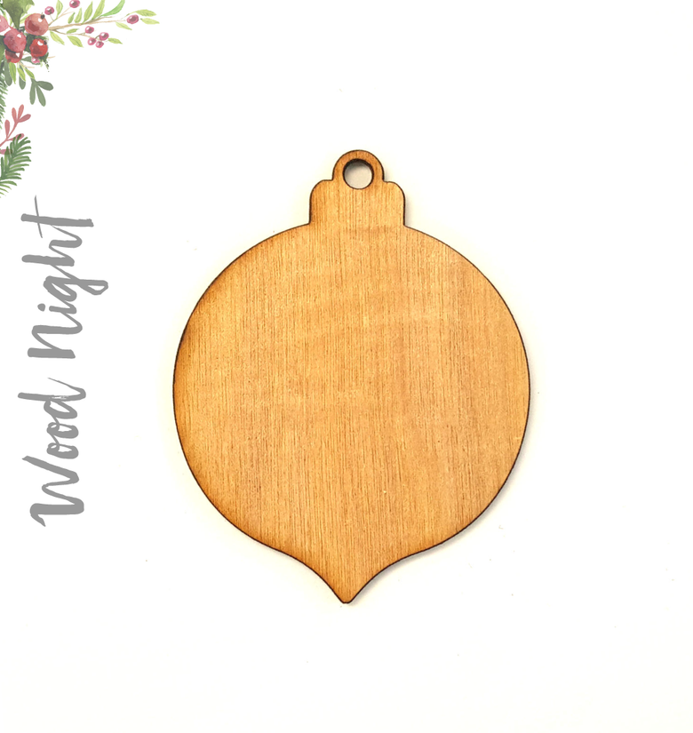 Wood Christmas Ornaments Night (Package.Price)