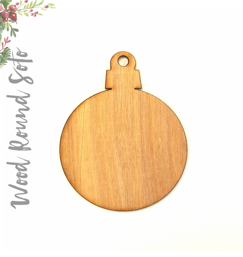 Wood Christmas Ornaments Round Soto (Package.Price)