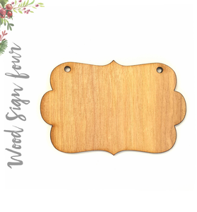 Wood Christmas Ornaments Sign four (Package.Price)