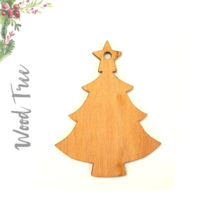 Wood Christmas Ornaments Tree (Package.Price)