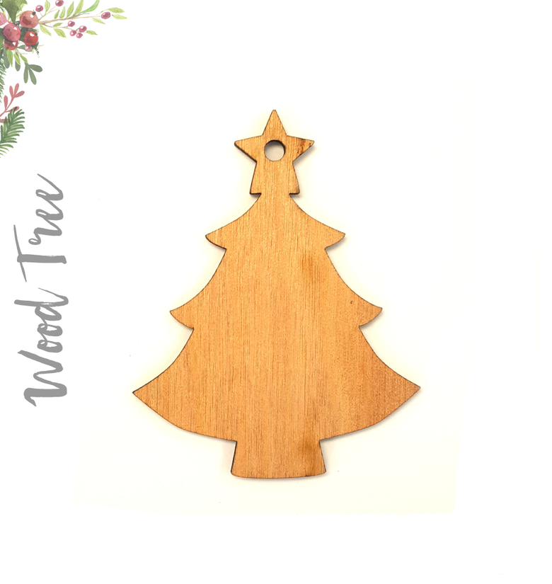 Wood Christmas Ornaments Tree (Package.Price)