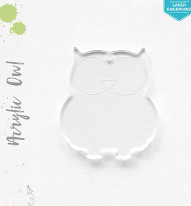 Laser Engraving Acrylic Keychains Owl