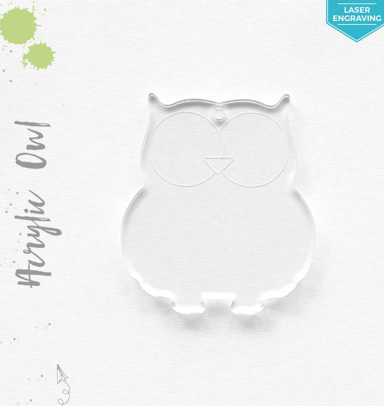 Laser Engraving Acrylic Keychains Owl