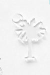 Laser Engraving Acrylic Keychains Palmetto Tree