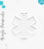 Laser Engraving Acrylic Keychains Paramedic Symbol