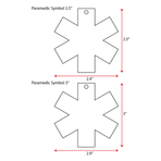 UV Printing Acrylic Keychains Paramedic Symbol