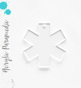 Acrylic Keychains Paramedic Symbol