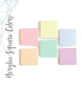***NEW ***Acrylic Square Pastel (Package.Price)