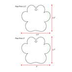 UV Printing Acrylic Keychains Paw Print