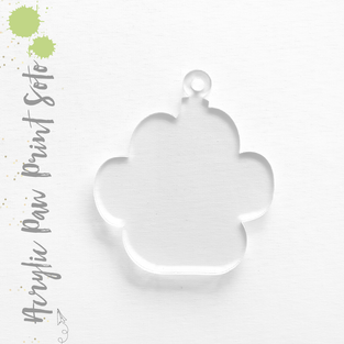 Acrylic Keychains Paw Print Soto