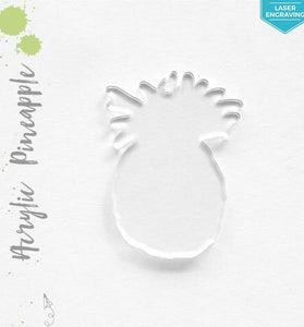 Laser Engraving Acrylic Keychains Pineapple