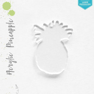 Laser Engraving Acrylic Keychains Pineapple