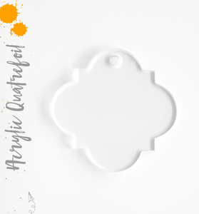 Acrylic Keychains Quatrefoil