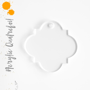 Acrylic Keychains Quatrefoil