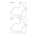 UV Printing Acrylic Keychains Rabbit