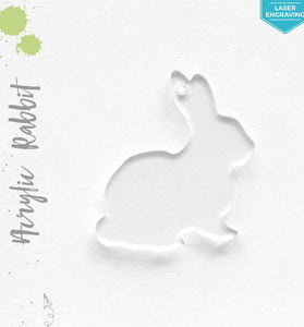 Laser Engraving Acrylic Keychains Rabbit