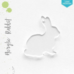 Laser Engraving Acrylic Keychains Rabbit