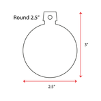Wood Christmas Ornaments Round (Package Price)