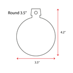 Wood Christmas Ornaments Round (Package Price)