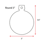 Wood Christmas Ornaments Round (Package Price)