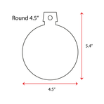 Wood Christmas Ornaments Round (Package Price)