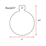 Wood Christmas Ornaments Round (Package Price)