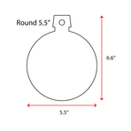 Wood Christmas Ornaments Round (Package Price)