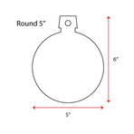 Wood Christmas Ornaments Round (Package Price)