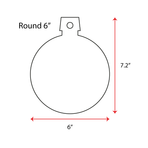 Wood Christmas Ornaments Round (Package Price)