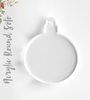 Acrylic Christmas Ornaments Round Soto