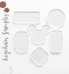 Acrylic keychain Samples (Pack 24 Units)
