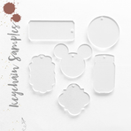 Acrylic keychain Samples (Pack 24 Units)