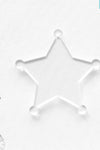 Laser Engraving Acrylic Keychains Sheriff Badge
