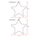 UV Printing Acrylic Keychains Sheriff Badge