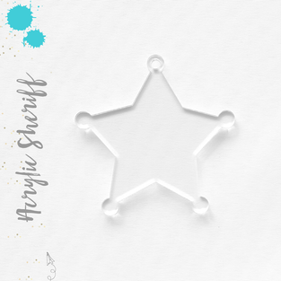 Acrylic Keychains Sheriff Badge