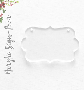 Acrylic Christmas Ornaments Sign four