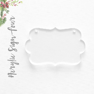 Acrylic Christmas Ornaments Sign four