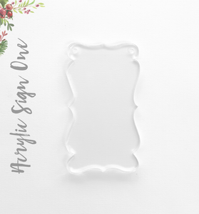 Acrylic Christmas Ornaments Sign one