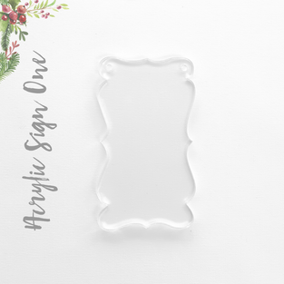 Acrylic Christmas Ornaments Sign one