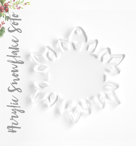 Acrylic Christmas Ornaments Snowflake