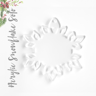 Acrylic Christmas Ornaments Snowflake
