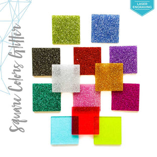 Laser Engraving Acrylic Square Glitter (Package.Price)