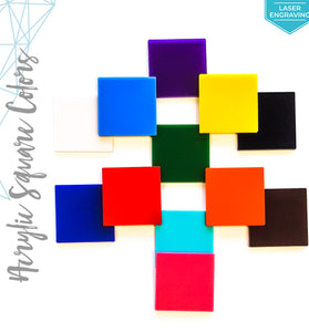 Laser Engraving Acrylic Square Colors (Package.Price)