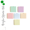 ***NEW ***Acrylic Square Pastel With Hole (Package.Price)