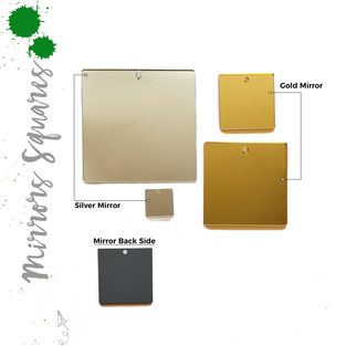 Acrylic Square Mirror With Hole (Package.Price)