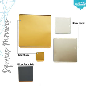 Laser Engraving Acrylic Square Mirror (Package.Price)