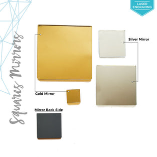 Laser Engraving Acrylic Square Mirror (Package.Price)