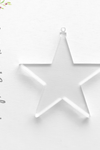 Acrylic Christmas Ornaments Star David