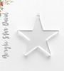 Acrylic Christmas Ornaments Star David